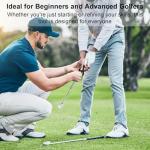 Golf Swing Trainer Set with Click Stick and Band