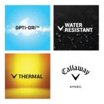 Callaway Men's Waffle Knit Fleece Golf Jacket, Black