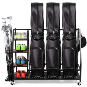 Golf Bag Storage Rack for Garage Organization