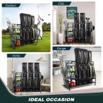 Golf Bag Storage Rack for Garage Organization