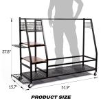 Golf Bag Storage Rack for Garage Organization