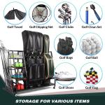Golf Bag Storage Rack for Garage Organization