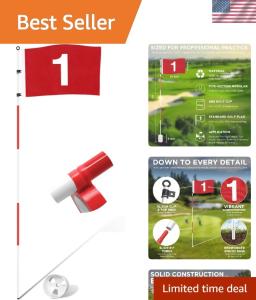 6ft Portable Golf Flagstick for Backyard Practice