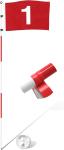 6ft Portable Golf Flagstick for Backyard Practice