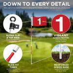 6ft Portable Golf Flagstick for Backyard Practice