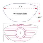 Golf Impact Tape for Woods, Irons, and Putter