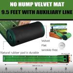 GimiYaa Indoor Outdoor Golf Practice Mat with Ball Return