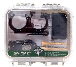 Golf Tool Kit with Ball Marker and Tees