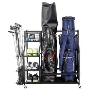 Extra Large Golf Storage Rack for 2 Bags