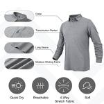 Men’s Long Sleeve Quick Dry Golf Polo Shirt