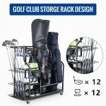 Golf Bag Stand Organizer for Clubs and Gear