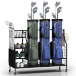 3-Compartment Golf Bag Organizer for Clubs & Gear