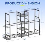 Golf Bag Storage Stand for 2 Golf Bags