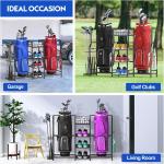 Golf Bag Storage Stand for 2 Golf Bags