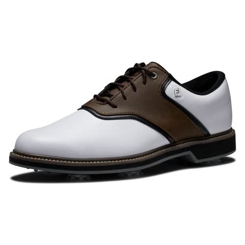 FootJoy Men's FJ Originals Golf Shoe - White/Brown