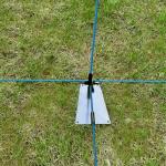 Golf Practice Plate with Alignment Stick Holder