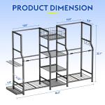 Golf Bag Storage Stand for 2 Bags and Gear