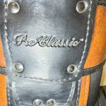 Classic Black Tan Leather Golf Bag – Made in USA