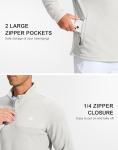 Pudolla Men's 1/4 Zip Golf Fleece Pullover