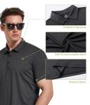 Men's Quick-Dry Golf Polo Shirt Pack