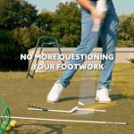 Stance Caddy Golf Stance and Alignment Training Aid – Setup Left & Right Handed - Proper Ball Position & Foot Placement Golf Aids/Tool – Pro Perfect Wedge to Driver – Portable Alignment Stick Mat