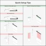 Stance Caddy Golf Stance and Alignment Training Aid – Setup Left & Right Handed - Proper Ball Position & Foot Placement Golf Aids/Tool – Pro Perfect Wedge to Driver – Portable Alignment Stick Mat