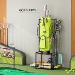 Golf Bag Garage Storage Rack, Organizer for Single Golf Bag and Equipment Acc...