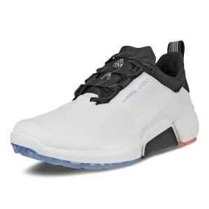 ECCO Men's Waterproof Golf Shoe - White/Black