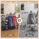 Golf Bag Storage, Big Capacity Golf Bag Organizer for Golf Bag and Equipment ...