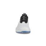 ECCO Men's Waterproof Golf Shoe - White/Black