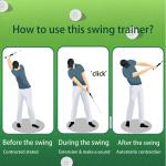 Retractable Golf Swing Trainer with Click Feature
