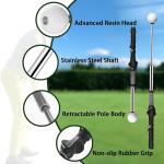 Retractable Golf Swing Trainer with Click Feature