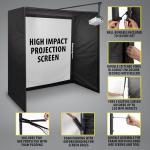 Gabbia Golf Simulator with Impact Net and Poles