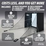 Gabbia Golf Simulator with Impact Net and Poles