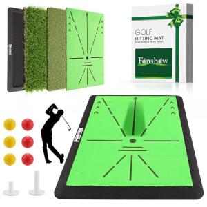 Portable Golf Hitting Mat with Multi-Surface Design