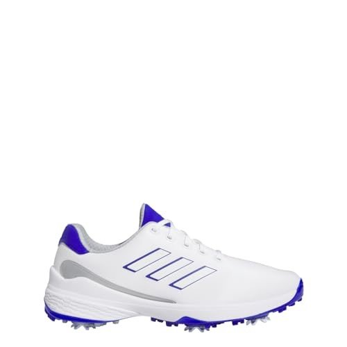 adidas ZG23 Men's Golf Shoes - White/Blue/Silver 11.5