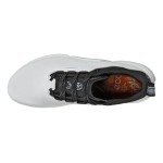 ECCO Men's Waterproof Golf Shoe - White/Black