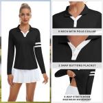 Soneven Women's Long Sleeve Golf Polo Shirt