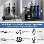 3-Bag Golf Organizer for Clubs and Gear