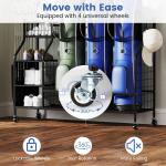 3-Bag Golf Organizer for Clubs and Gear