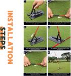 Golf Alignment Sticks Holder for Perfect Swing