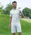 Alex Vando Men's Moisture-Wicking Hawaiian Golf Shirt