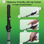 Retractable Golf Swing Trainer and Grip Aid