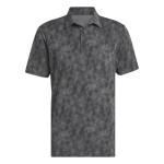 adidas Golf Ultimate365 Textured Print Polo - Black/Grey