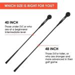 48in Golf Swing Trainer for Strength and Tempo