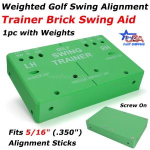 Weighted Golf Swing Trainer with Alignment Rods