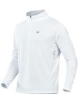 NORTHYARD Men’s Quarter Zip Athletic Pullover - White