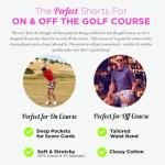 Royal & Awesome Men's Purple Golf Chino Shorts