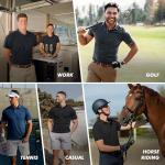 Men's Short Sleeve Golf Polos - Moisture Wicking