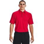 Under Armour Men's Tech Golf Polo - Red/Graphite